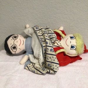 Topsy Turvey 3 Face 16” Doll Little Red Riding Hood Grandma Wolf Vtg Handmade